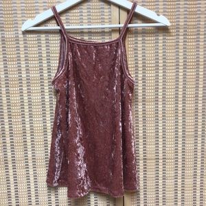 Crushed velour top, like new